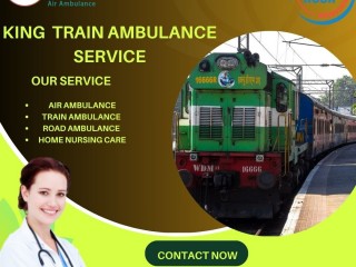 The Most Superlative Well- Furnished King Train Ambulance Service Is Now Available In Kolkata