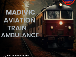 Medivic Aviation Train Ambulance Service in Allahabad at affordable price rate