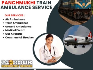 Select Panchmukhi Train Ambulance Service in Patna with Quick and Secure Transfer Ill Patient