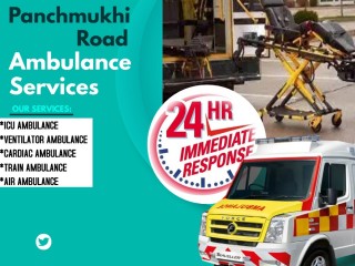 Panchmukhi Road Ambulance Services in Pitampura, Delhi with Complete Medical Equipment
