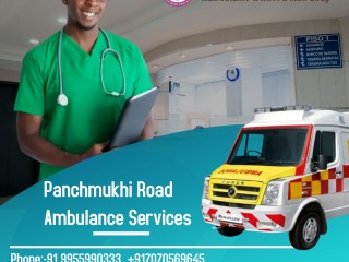 Panchmukhi Road Ambulance Services in kapashera, Delhi with Trustable Services