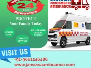 ICU Ambulances Service in Ramgarh by Jansewa Panchmukhi