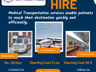 Ansh Air Ambulance Service in Guwahati  ICU & 24/7 Hour Facilities Is Available