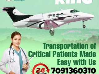 Avail of the Cheapest Cost King Air Ambulance in Guwahati by King