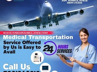Hire Full ICU Support Air Ambulance Services in Patna by King