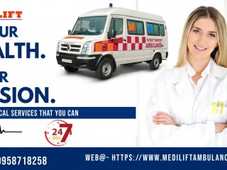 Ambulance Service in Jamshedpur, Jharkhand by Medilift| Having all Facilities to Patient at low Cost