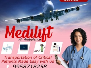 Want the Most Reliable Air Ambulance in Kolkata  Communicate the Medilift
