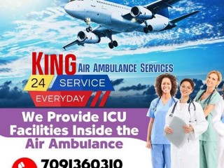 Hire King Air Ambulance Service in Guwahati with Advanced Medical Support