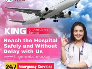 Take No-1 Air Ambulance Service in Kolkata Medical Tool by King