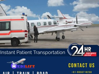 Hire Most Proper Air Ambulance Services in Patna with ICU Support by Medilift