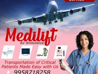 Obtain Air Ambulance Services in Patna via Medilift with All Inclusive Clinical Support