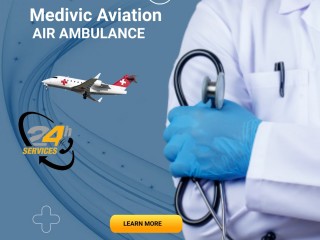 Medivic Aviation Air Ambulance Service in Raipur with Para Medical Crew