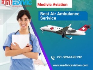 Medivic Air Ambulance Service in Along with fast Transfer