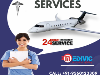 Hire Air Ambulance Services in Agartala by Medivic with ICU Facility