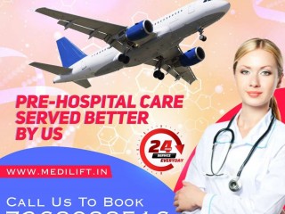 Hire Medilift Air Ambulance Service in Ranchi with Full ICU