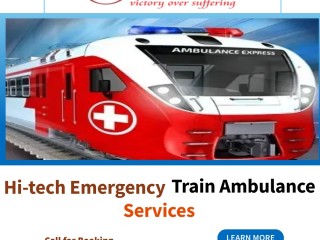 Gain the Benefit of Excellent Medivic Train Ambulance Service in Ranchi