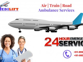 Take the Benefit Air Ambulance Services in Bagdogra with Exceptional ICU Support by Medilift