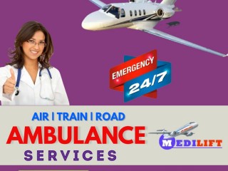 Urgently Book Medilift Air Ambulance in Patna with All Remedial Useful at a Low Cost
