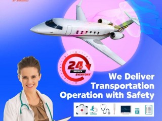 Vedanta Air Ambulance Service in Vijayawada with Compulsory Medical Tools