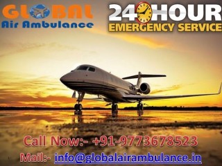 Global Air Ambulance Service in Ranchi with Life Cure ICU Setup