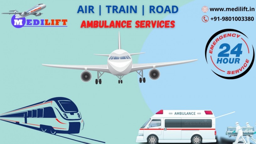 medilift-air-ambulance-service-in-kolkata-with-suitable-icu-by-medilift-at-low-cost-big-0