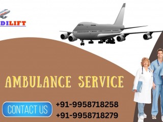 Medilift Air Ambulance Service in Guwahati at Low Fare with ICU Setup for Shifting
