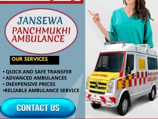 Well Sanitized and Equipped Ambulance in Bhagalpur by Jansewa Panchmukhi
