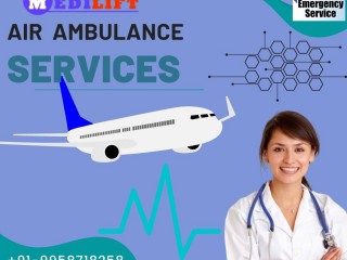 Medilift Air Ambulance in Bhopal with Medical Benefits and Medical Team for Safe Shifting