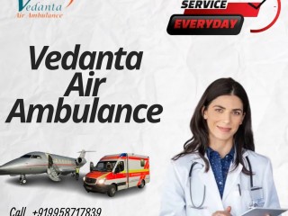 Vedanta Air Ambulance Service in Kochi with Emergency Rescue Medical Team