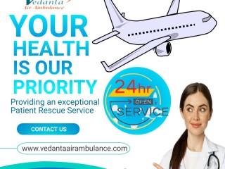 Vedanta Air Ambulance Service in Raigad with Patient Transfer Solutions