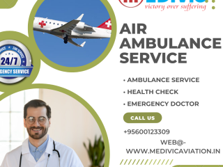 Air Ambulance Service in Amritsar, Bihar by Medivic Aviation| Provides Cardiac and Ventilator Ambulances