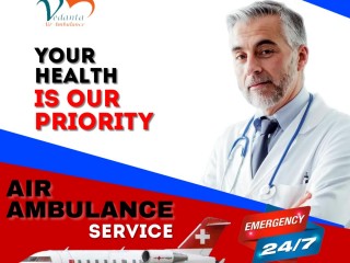 Vedanta Air Ambulance Service in Aurangabad with a Highly Dedicated Medical Team