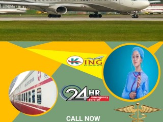 Gain Air Ambulance Services in Darbhanga by King with Best Facilities