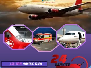 Vedanta Air Ambulance Service in Kharagpur with Life-Saving Medical Equipment
