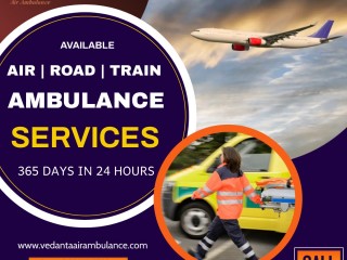 Vedanta Air Ambulance Service in Kochi with Quick Medical Aid Facilities