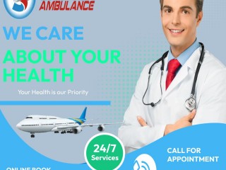 Sky Air Ambulance Service in Rajkot with Latest Medical Tools
