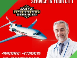 Utilize Air Ambulance Services in Bagdogra by King with Medical Equipment