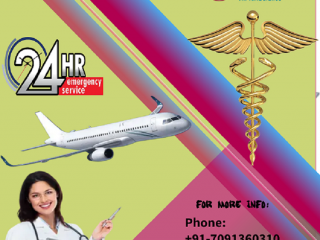 Get Careful Patient Transfer King Air Ambulance Services in Varanasi