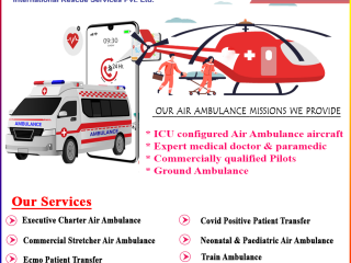Aeromed Air Ambulance Services in Patna - Get an Emergency Solution Without Any Delay