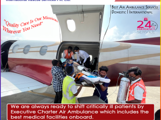 Aeromed Air Ambulance Services in Patna -Price Is Very Low & Fully Featured