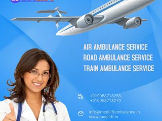 Use the Optimum Air Ambulance in Patna by Medilift with All Ultimate Care
