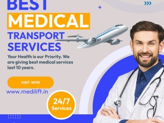 Choose the Ultimate Rescue Air Ambulance in Ranchi by Medilift with Medical Group