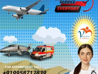 Vedanta Air Ambulance Service in Visakhapatnam with Emergency Healthcare Team