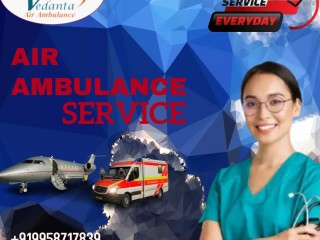 Vedanta Air Ambulance Service in Hyderabad with Reliable and Qualified Medical Team