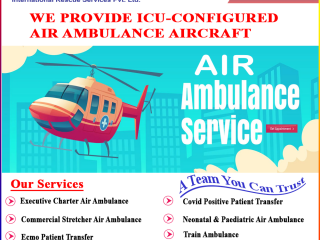 Aeromed Air Ambulance Services in Patna - Gain All the Facilities for First-Class Care