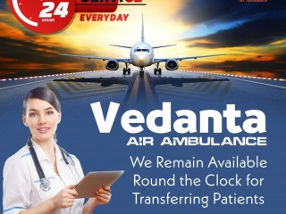 Vedanta Air Ambulance Services in Gwalior with a Highly Professional Medical Team