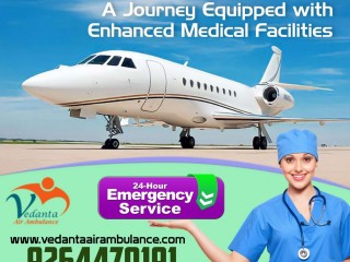 Vedanta Air Ambulance Service in Udaipur with a Highly Professional Healthcare Team