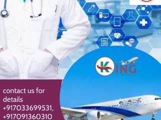 Select Air Ambulance Services in Raipur by King with Top Medical Amenities