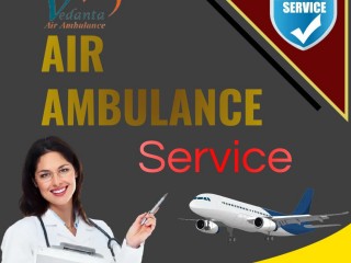 Vedanta Air Ambulance Service in Jodhpur with Well-Expert Healthcare Crew