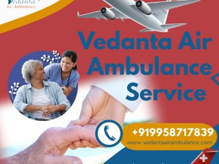 Vedanta Air Ambulance Service in Hyderabad with Optimal Healthcare Crew